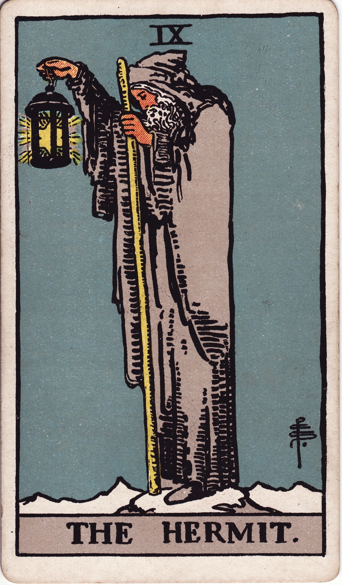 Eremitul — Rider–Waite–Smith