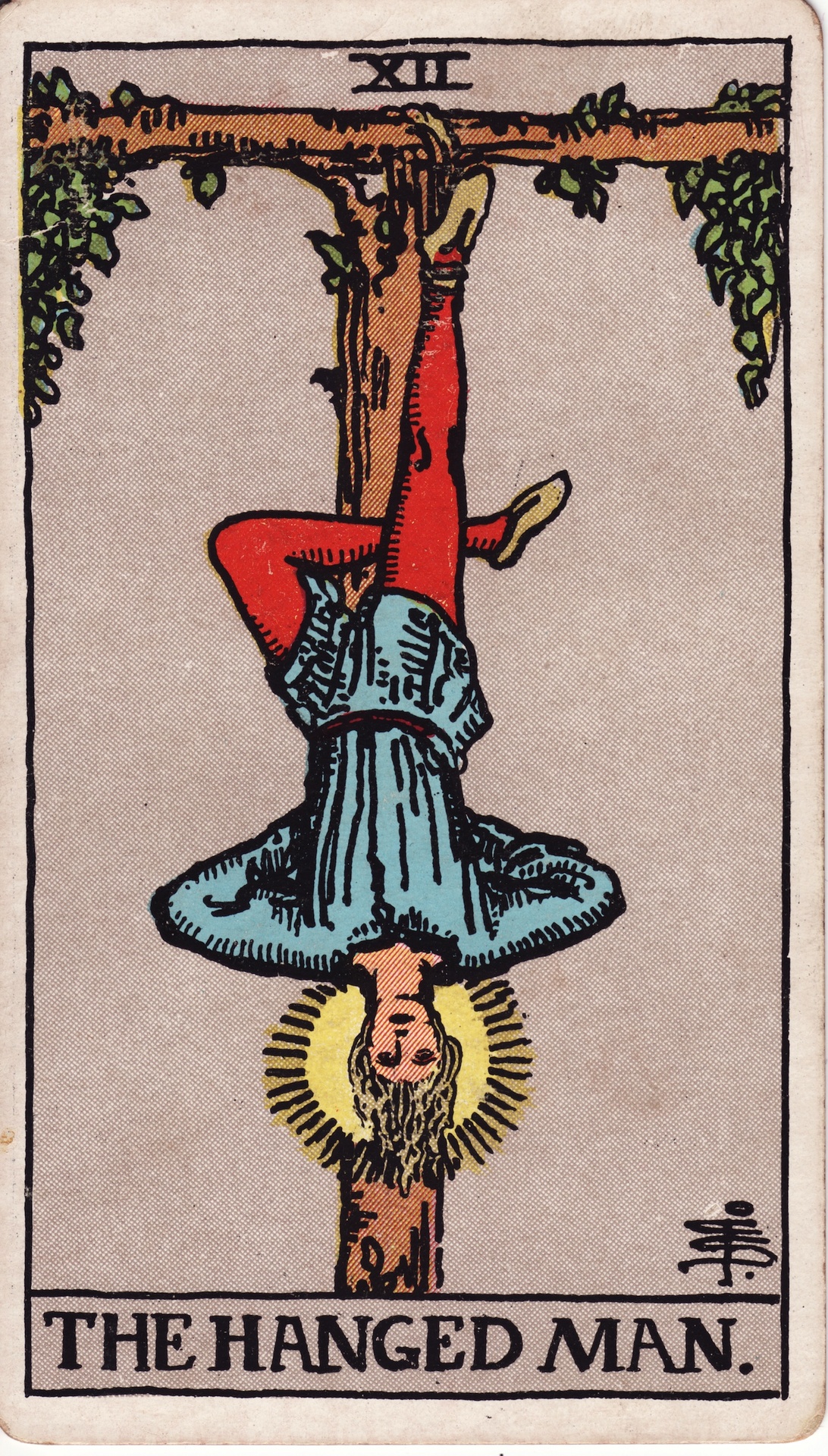 Spânzuratul — Rider–Waite–Smith
