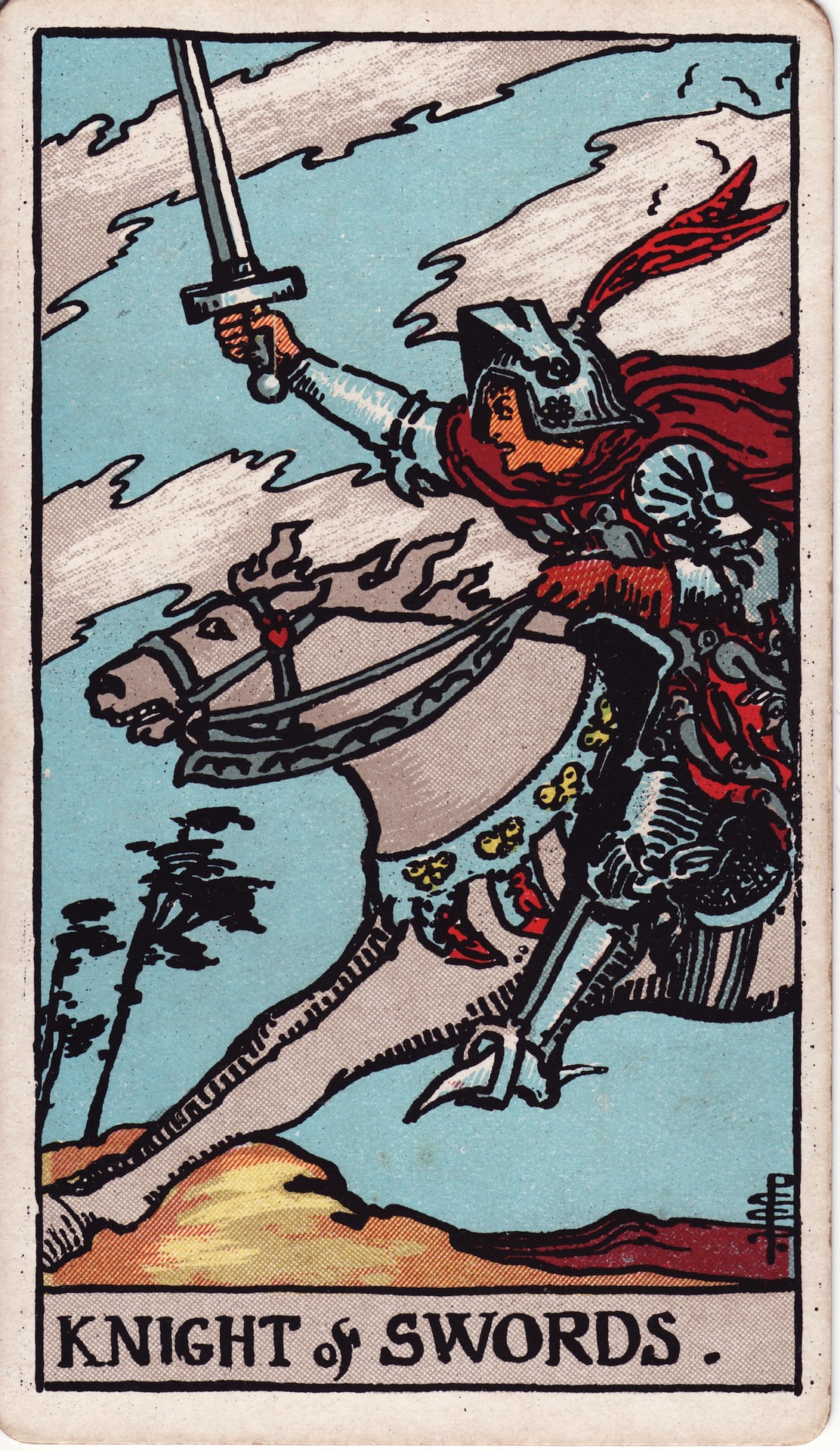 Cavalerul de Săbii — Rider–Waite–Smith