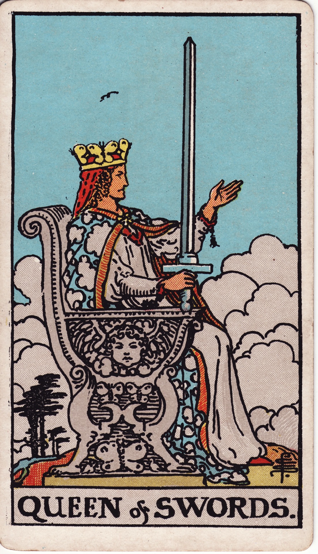 Regina de Săbii — Rider–Waite–Smith